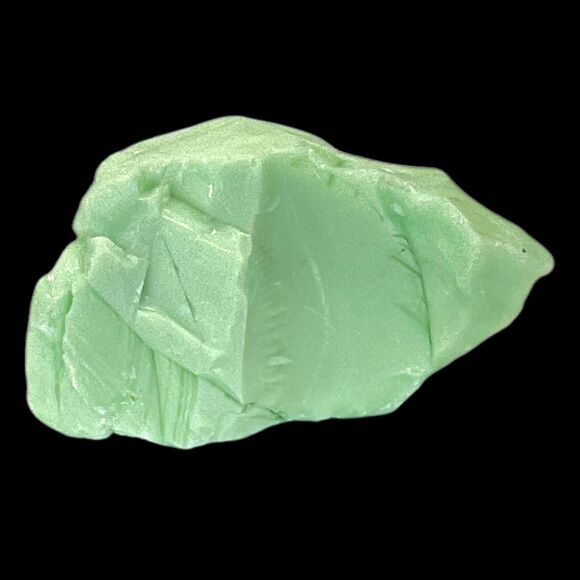 Lime Green Opaque Art Glass Cullet Glowing Manganese Slag Glass #5GX54 - Picture 6 of 7